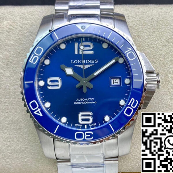 Longines HydroConquest L3.841.4.96.6 1:1 Best Edition ZF Factory blue dial Swiss L888.2