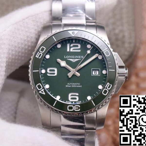 Longines Hydroconquest L3.781.4.06.6 1:1 Best Edition ZF Factory Green Dial Swiss L888.2