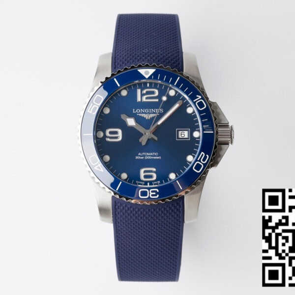 Longines Conquest L3.781.4.96.9 SS Blue Ceramic Bezel SS ZF Factory 1:1 Best Edition Blue Dial