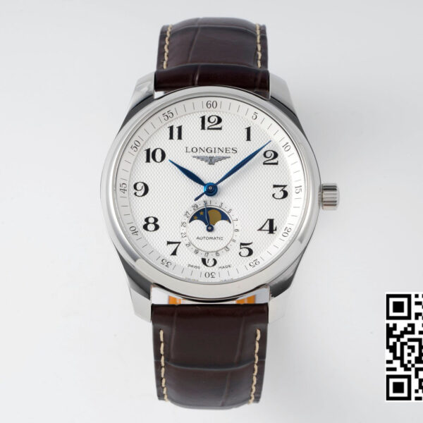 Longines Master Moonphase SS APS Factory 1:1 Best Edition White Numeral Dial
