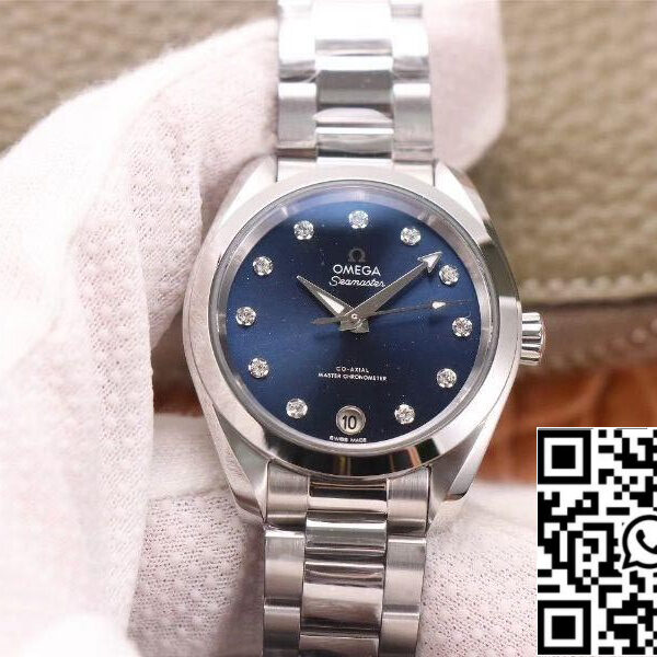 Omega Seamaster 220.10.38.20.53.001 Aqua Terra 150M 1:1 Best Edition VS Factory Blue dial Swiss 8800
