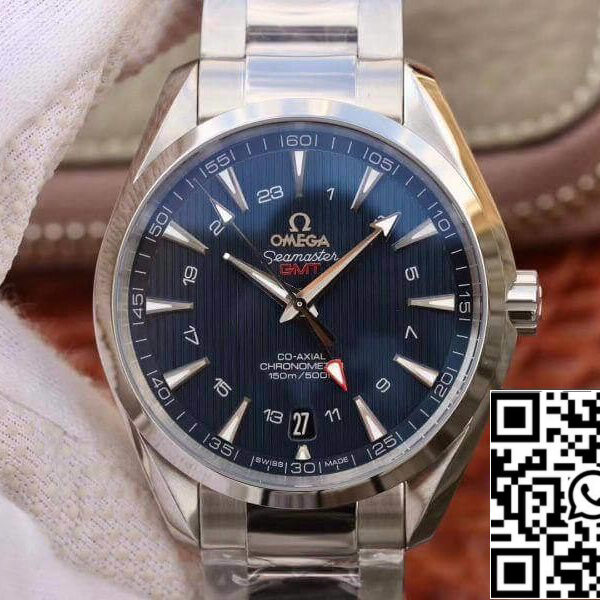 Omega Seamaster Aqua Terra 231.10.43.22.03.001 VS factory 1:1 Best Edition Swiss ETA8605 Blue Textured Dial