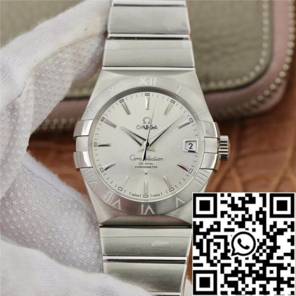 Omega Constellation 123.10.38.21.02.001 1:1 Best Edition VS Factory Silvery White Dial