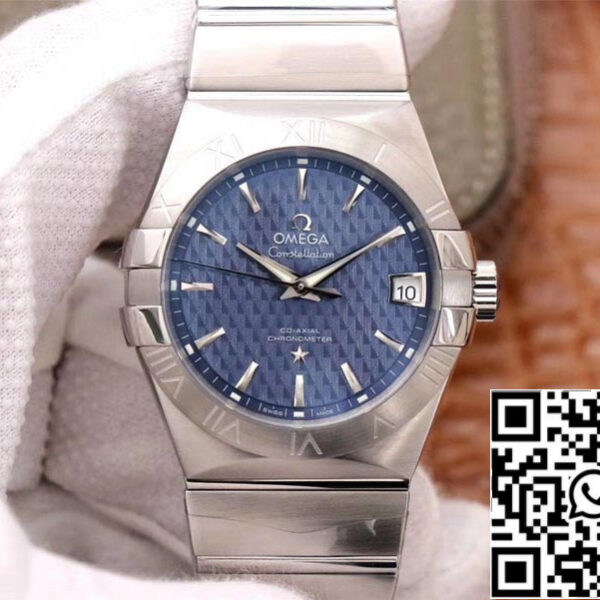 Omega Constellation 123.10.38.21.03.001 1:1 Best Edition VS Factory Blue Dial Swiss ETA8500