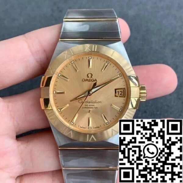 Omega Constellation 123.20.38.21.08.001 1:1 Best Edition VS Factory Champagne Dial