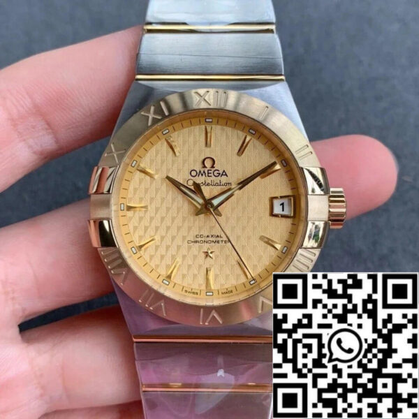 Omega Constellation 123.20.38.21.08.002 1:1 Best Edition VS Factory Champagne Dial