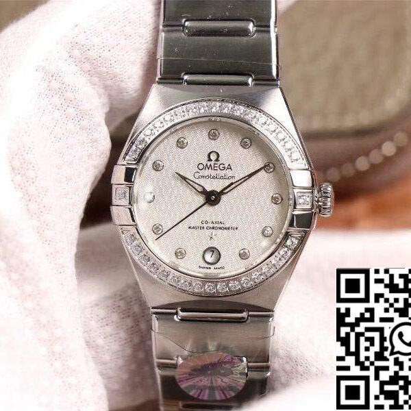 Omega Constellation 131.15.29.20.52.001 1:1 Best Edition 3S Factory V5 Silver Diamond Bezel