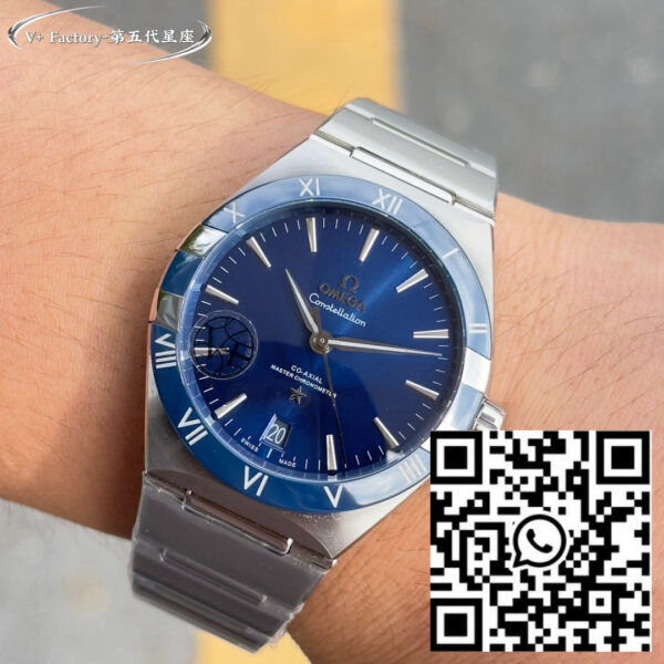 Omega Constellation Chronometer 131.33.41.21.03.001  Blue Dial 1:1 Best Clone V+ Factory