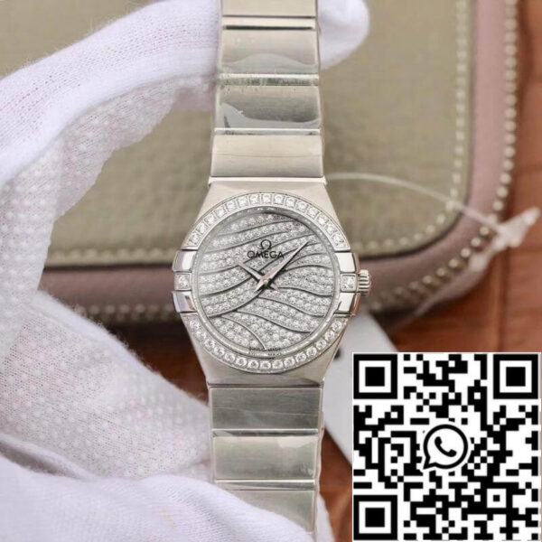 Omega Constellation Quartz Ladies 27mm Diamond Dial TW Factory 1:1 Best Edition Swiss Eta Quartz 1376