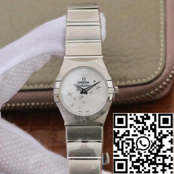 Omega Constellation Quartz Ladies 27mm TW Factory 1:1 Best Edition Swiss Eta Quartz 1376 White Dial