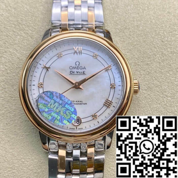 Omega De Ville 1:1 Best Edition MKS Factory Rose Gold Diamond Dial