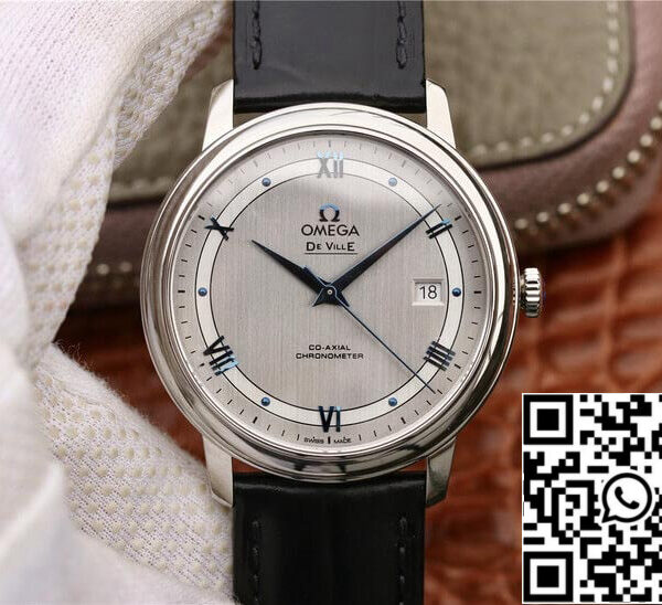 Omega De Ville 424.13.40.20.02.003 1:1 Best Edition MKS Factory Silver Dial