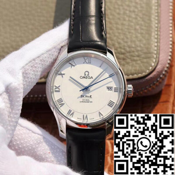 Omega De Ville 431.13.41.21.02.001 1:1 Best Edition VS Factory White Dial Swiss ETA8500