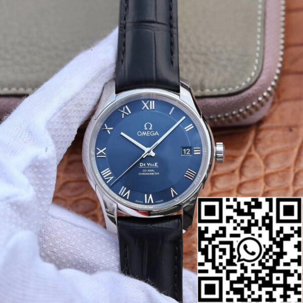 Omega De Ville 431.13.41.21.03.001 1:1 Best Edition VS Factory Blue Dial Swiss ETA8500