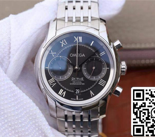 Omega De Ville Chronograph 431.10.42.51.01.001 OM Factory 1:1 Best Edition Swiss ETA9300 Black Dial