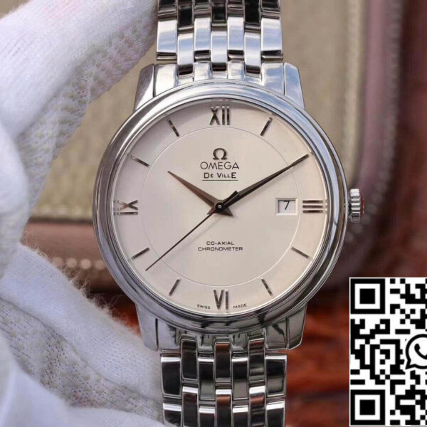 Omega De Ville Prestige 424.10.40.20.02.003 MKS Factory Mechanical Watches 1:1 Best Edition Swiss ETA9015 White Dial