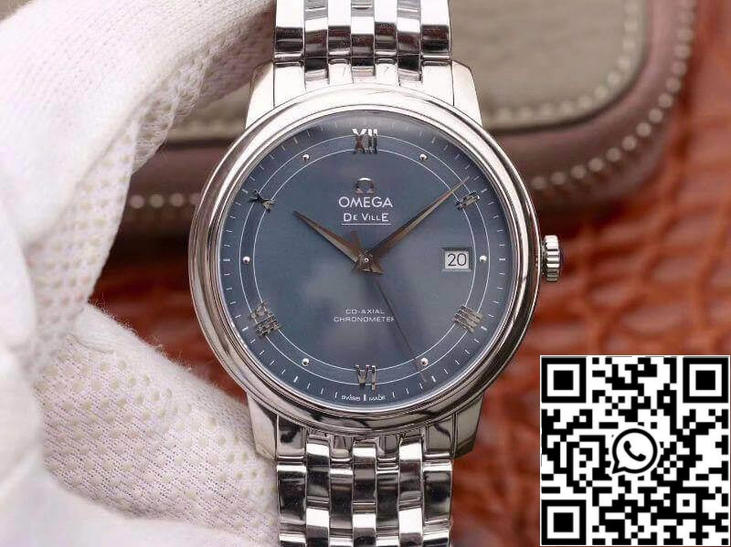 Omega De Ville Prestige 424.10.40.20.03.002 MKS Factory Men Watches 1:1 Best Edition Swiss ETA9015 Blue Dial
