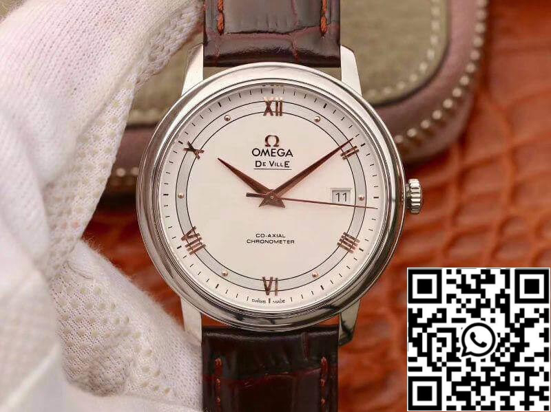 Omega De Ville Prestige 424.13.40.20.02.002 MKS Factory 1:1 Best Edition Swiss ETA9015 Brown Calfskin Leather Strap