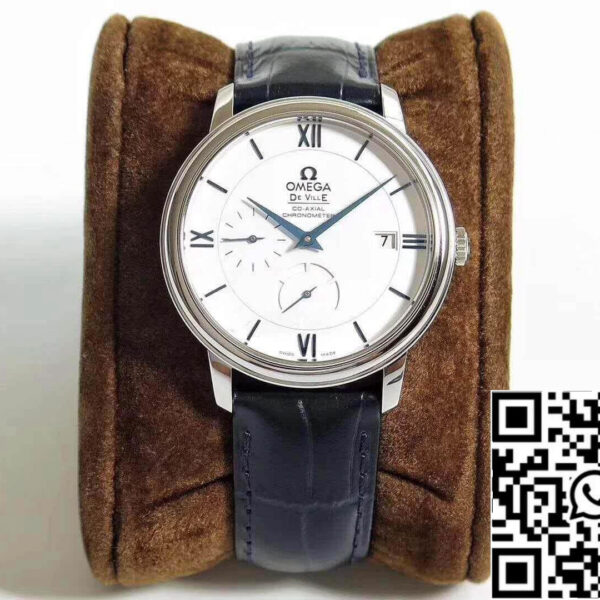 Omega De Ville Prestige 424.53.40.21.04.001 TW Factory 1:1 Best Edition Swiss ETA2824 White Dial Blue Marker