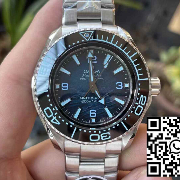 OMEGA Seamaster Planet Ocean 6000M 215.30.46.21.03.001 Ultra Deep 1:1 Best Clone VR Factory VRF Blue Dial