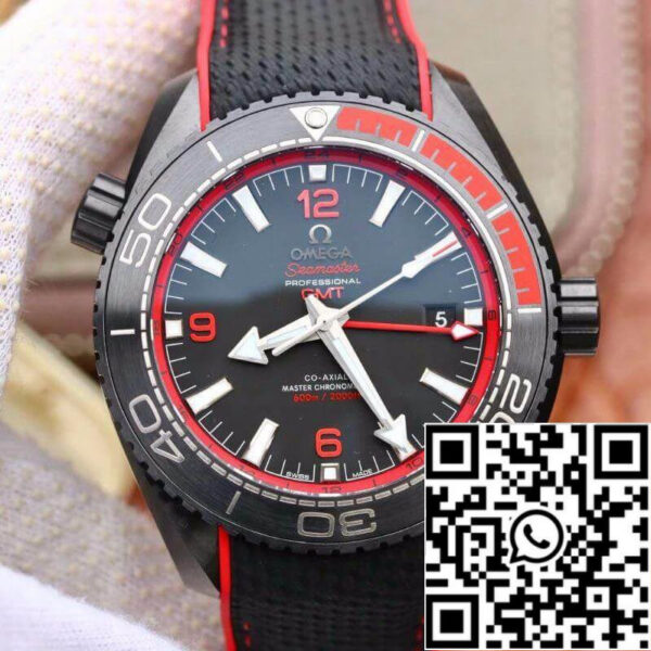 Omega Seamaster Planet Ocean 215.92.46.22.01.003 VS Factory 1:1 Best Edition Swiss ETA8906 Black Nylon Strap