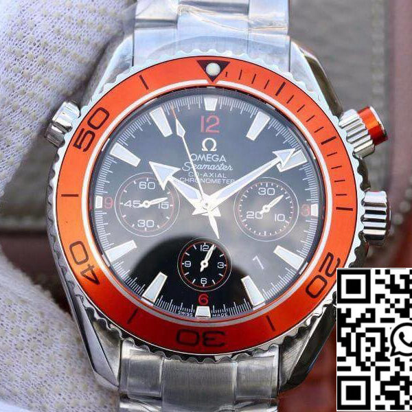 Omega Seamaster Planet Ocean 232.30.46.51.01.002 1:1 Best Edition Swiss ETA7750 Black Dial with orange marker