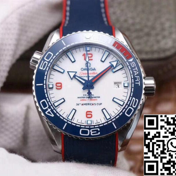 Omega Seamaster Planet Ocean 36th America’s Cup Limited Edition 1:1 Best Edition VS Factory White Dial Swiss ETA8900