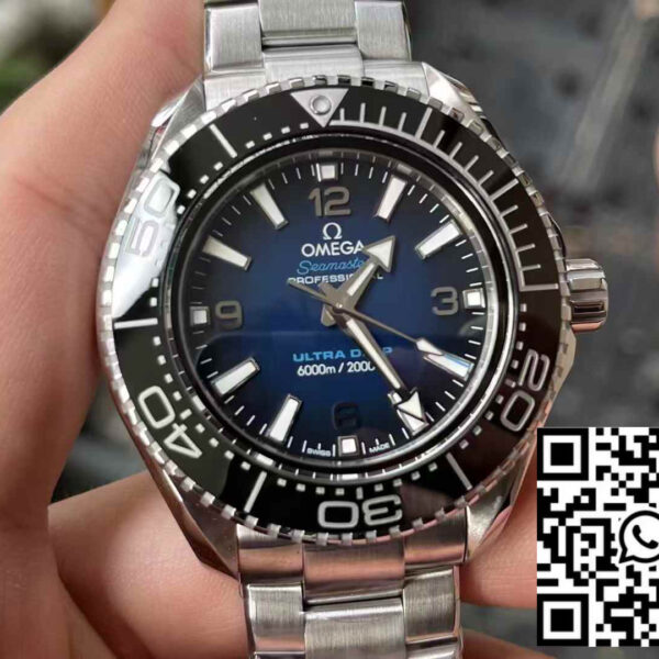 OMEGA Seamaster 6000M 215.30.46.21.03.001 Ultra Deep 1:1 Best Clone VR Factory VRF Blue Dial