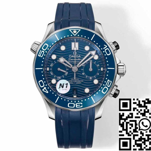 Omega Seamaster Collection 210.30.44.51.03.001 1:1 Best Edition N1 Factory Rubber Strap