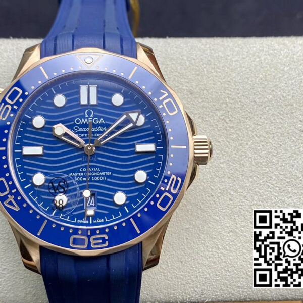 Omega 2018 Seamaster Diver 300M RG Blue Ceramic VS Factory 1:1 Best Edition Blue Dial