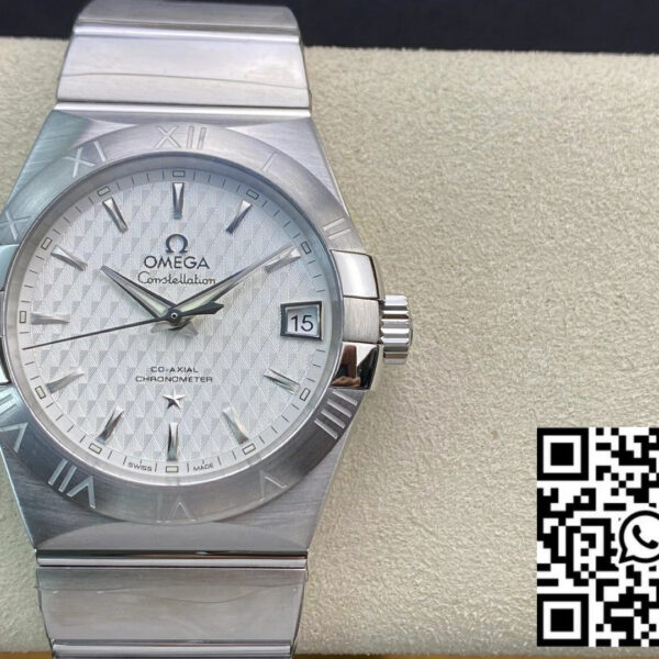Omega Constellation 38mm SS VS Factory 1:1 Best Edition White Textured Dial