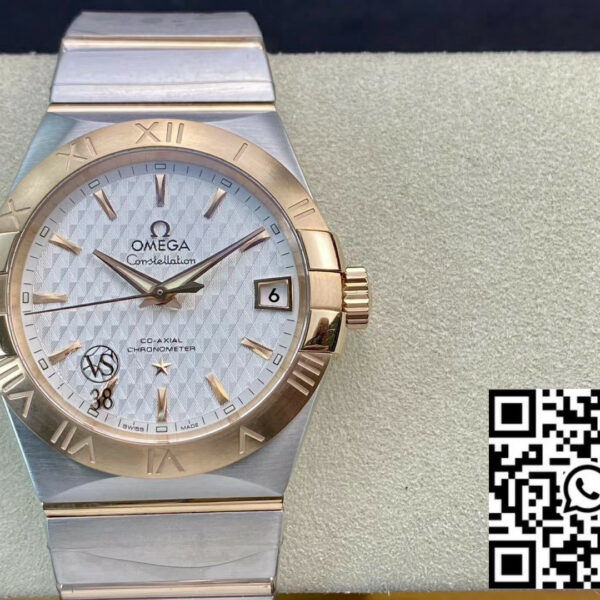 Omega Constellation 38mm SS/YG VS Factory 1:1 Best Edition White Textured Dial