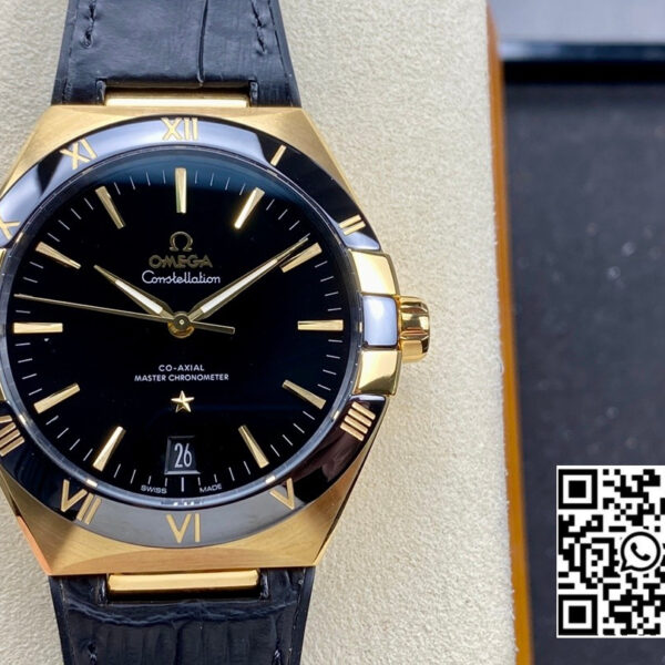 Omega Constellation Black Ceramic RG VS Factory 1:1 Best Edition Black Dial
