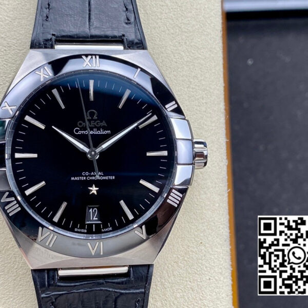 Omega Constellation Blue Ceramic SS VS Factory 1:1 Best Edition Black Dial