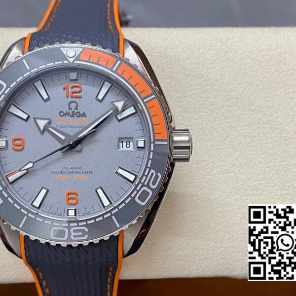 Omega Planet Ocean 43.5mm Ti VS Factory 1:1 Best Edition Black/Orange Bezel Gray Dial