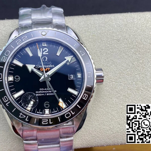 Omega Planet Ocean 600M Co-Axial GMT 43.5mm VS Factory 1:1 Best Edition Black Dial