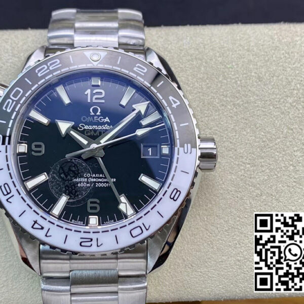 Omega Planet Ocean 600M ‘Tai Chi’ GMT 43.5mm VS Factory 1:1 Best Edition Black/White Ceramic Bezel and Dial