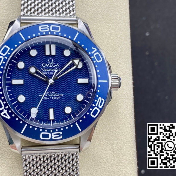 Omega Seamaster 300 James Bond 60th Anniversary SS VS Factory 1:1 Best Edition Blue Dial