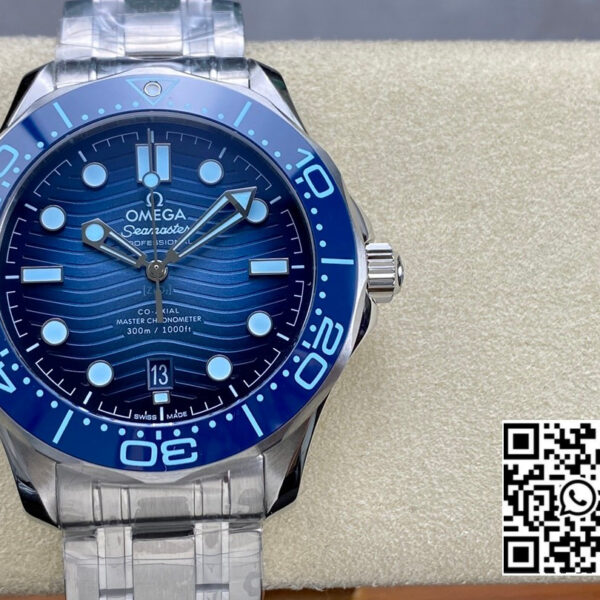 Omega Seamaster 300 SS VS Factory 1:1 Best Edition Gradient Blue Dial
