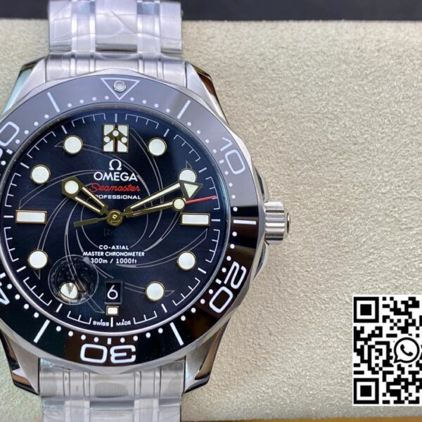 Omega Seamaster Diver 300M 007 James Bond VS Factory 1:1 Best Edition On SS Bracelet A8800
