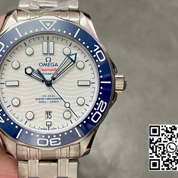 Omega Seamaster Diver 300M VS Factory 1:1 Best Edition Blue Ceramic White Dial