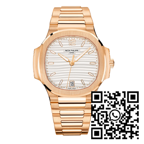 Patek Philippe Nautilus 7118/1R-001 35.2mm White Dial Rose Gold – VIP Version