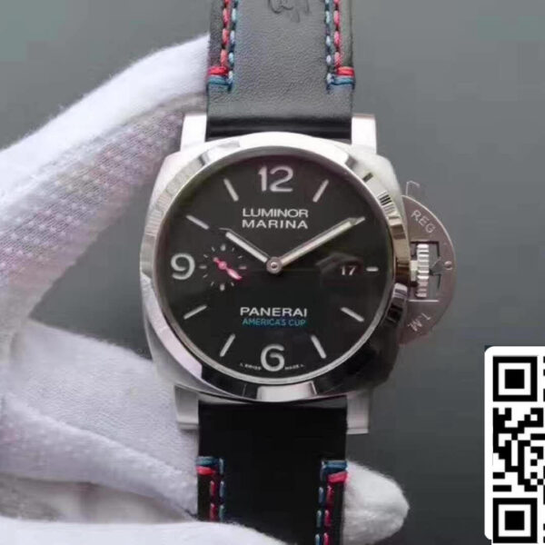 Panerai Luminor Marina 1950 PAM727 ZF Factory 1:1 Best Edition Swiss ETA P9010 Black Leather Strap