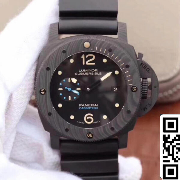 Panerai Luminor Submersible PAM616 VS Factory 1:1 Best Edition Swiss ETA P9000 Superlumed Black Dia