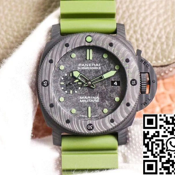 Panerai Submersible PAM00961 1:1 Best Edition VS Factory Camo Black Dial Swiss P.9010