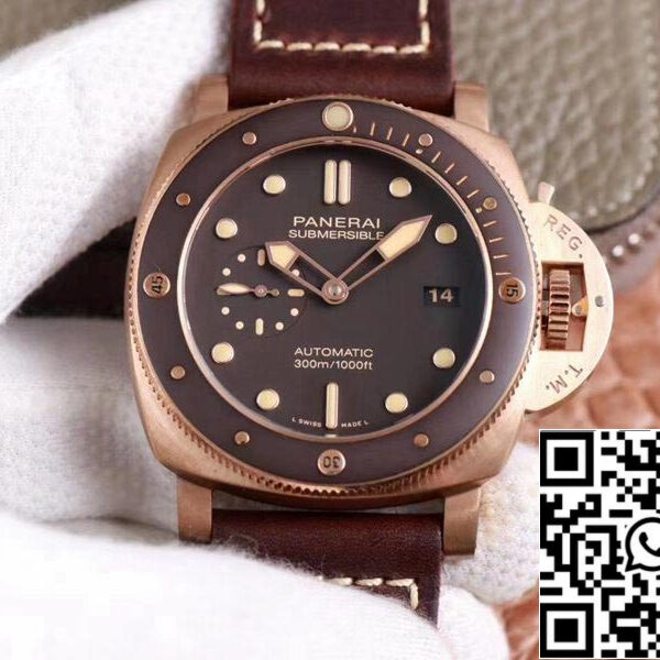 Panerai Submersible PAM00968 1:1 Best Edition VS Factory Brown Dial Swiss P9010