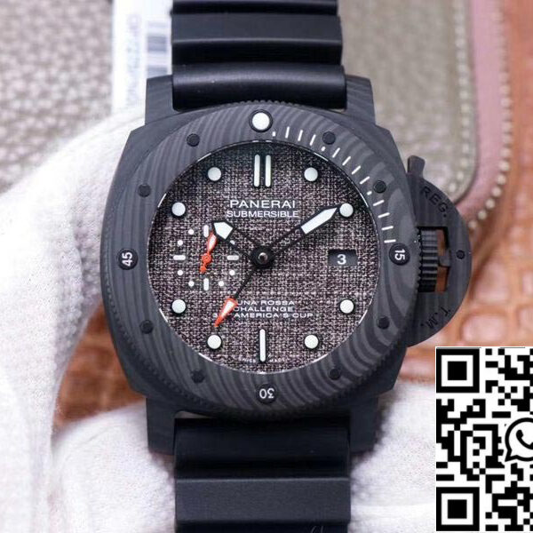 Panerai Submersible PAM01039 1:1 Best Edition VS Factory Black Carbon Swiss P9010