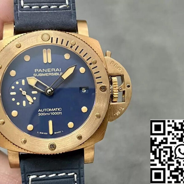 Panerai Submersible PAM01074 1:1 Best Edition VS Factory Blue Dial