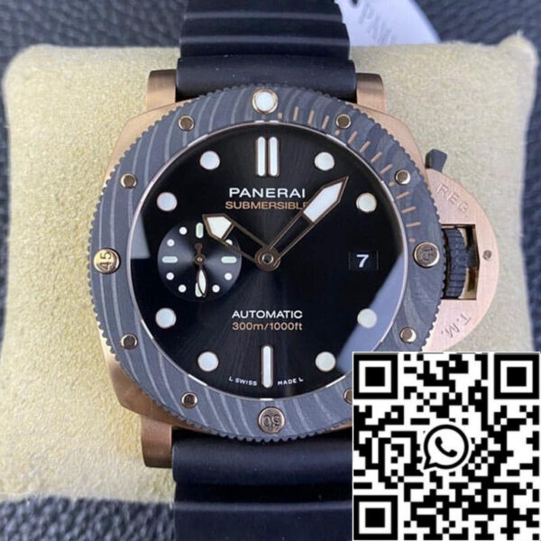SBF Panerai Submersible PAM01070 1:1 Best Edition VS Factory Black Dial