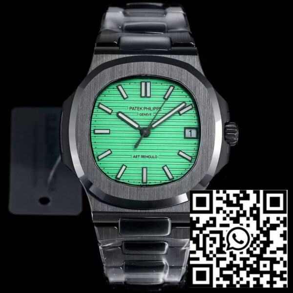 [AET modified] Patek Philippe Nautilus 5711 Ceramic Black Green Dial 1:1  Best Edition